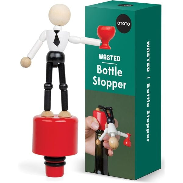 Inventive genius bottle stopper, a funniest Mother's Day gifts contender.