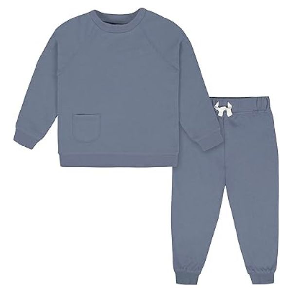 Gerber baby-boys Toddler 2-piece French Terry Pullover & Jogger Set as Cozy Baby Day Style.