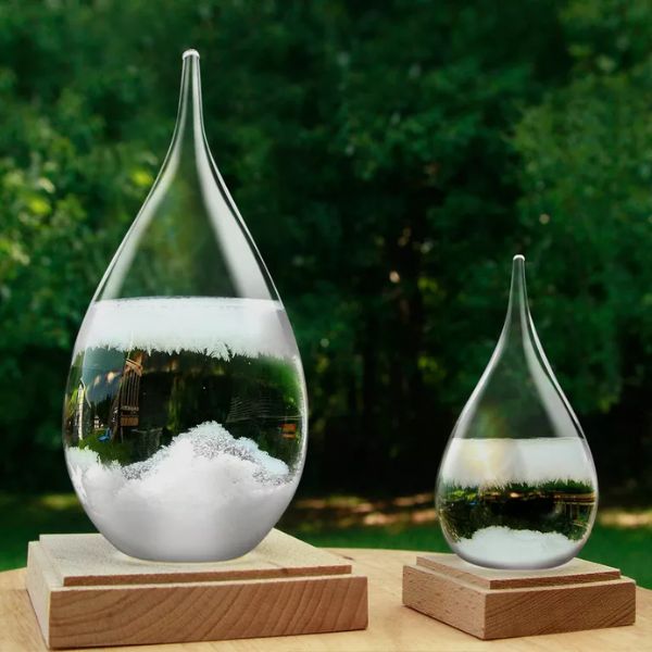 A stunning Glass Weather Predictor for your girlfriend's mom to bring weather forecasting to her home decor