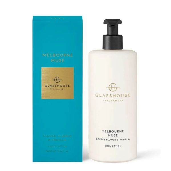 Glasshouse Fragrances Melbourne Muse Body Lotion is a pampering gift for mom from daughter