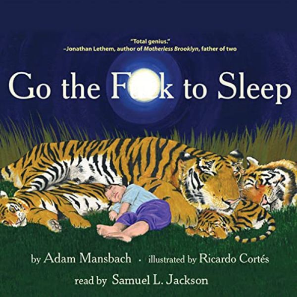 "Go the Fk to Sleep" book cover, a humorous bedtime story for adults.