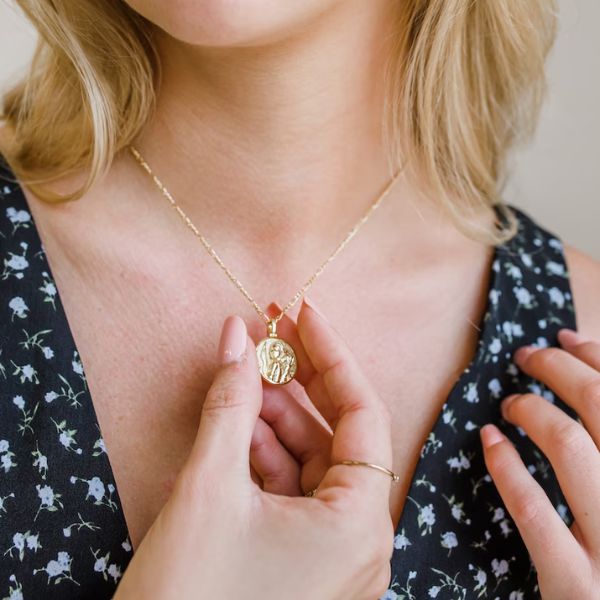 Goddess Necklace is a symbol of grace and beauty, making it a perfect mother of the bride gift.