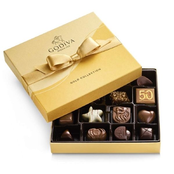 Godiva Chocolate Gold Box as a sweet teacher appreciation gift.