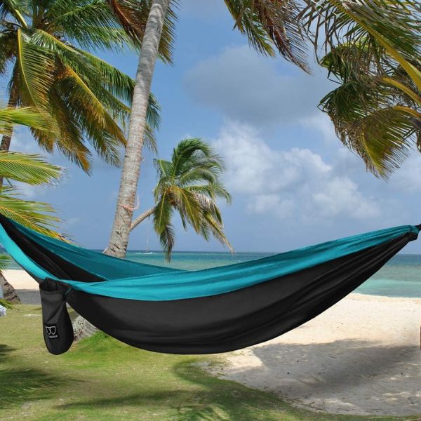 Gold Armour Extra-Large Double Parachute Hammock invites couples to relax together this Father's Day.