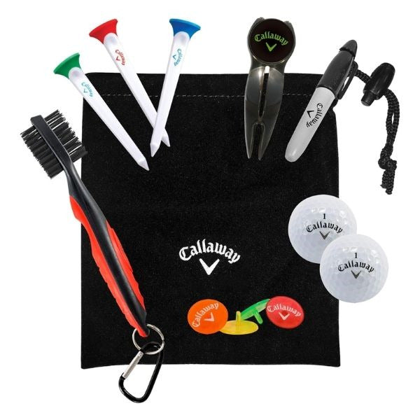 Golf accessories set, an ideal gift for the golf enthusiast dad, perfecting his game.