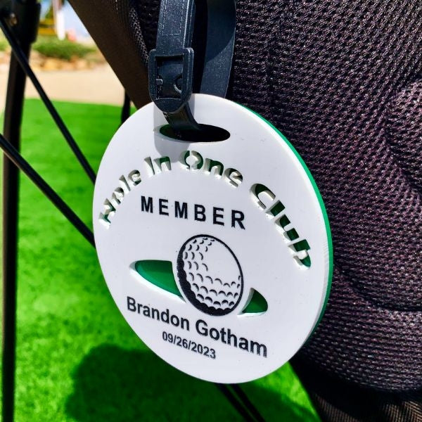 Valentine's Day Gifts for Husband - Golf Bag Tag, a stylish accessory for the golf enthusiast