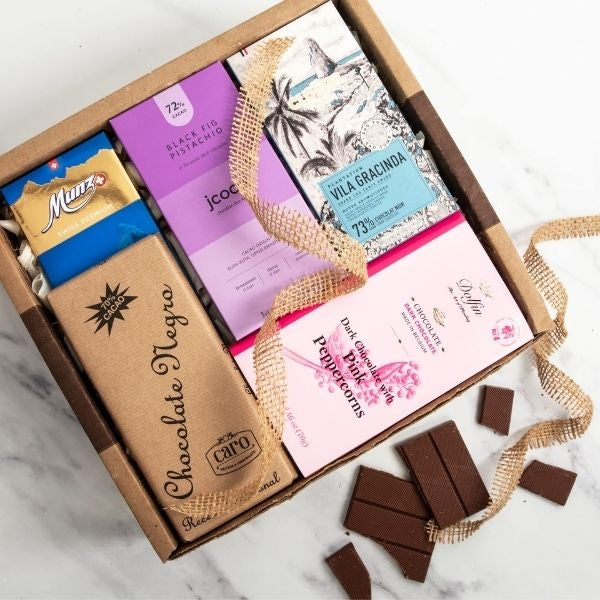 Elevate his sweet tooth experience with this Gourmet Chocolate Bar Box, a delectable Valentine's Day gift for husbands