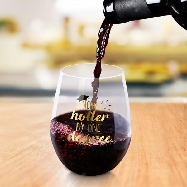 Raise a glass to their success with a Graduation Wineglass Gift - a celebratory graduation gift.