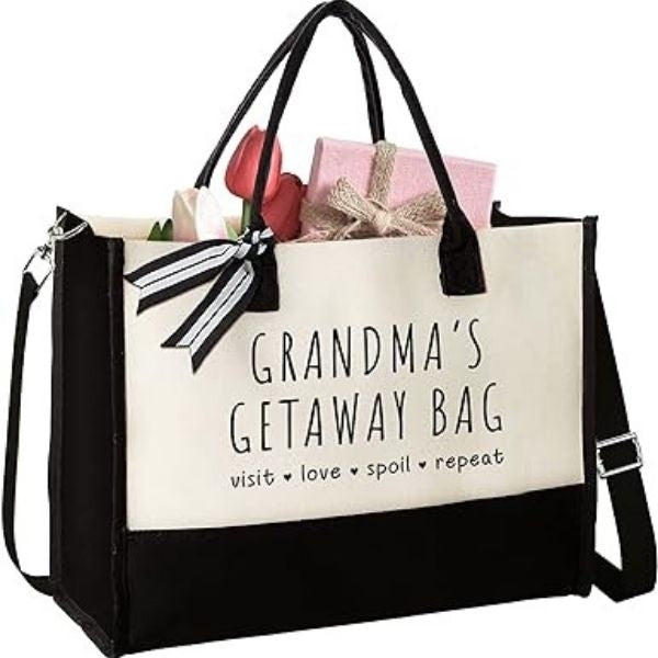 Fashionable 'Grandma's Tote,' combining style and utility for the active grandma.