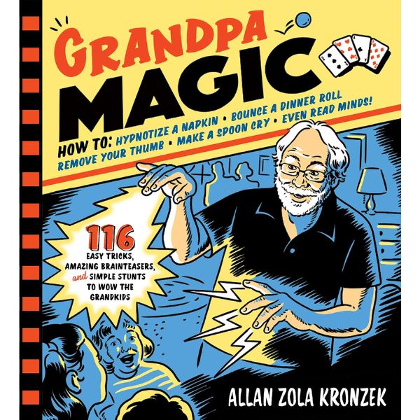Grandpa Magic Book - for grandads who love tricks, a magical birthday gift.