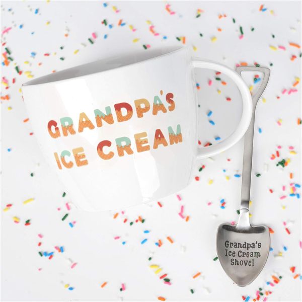 Grandpa's Ice Cream Bowl & Shovel - a sweet and cool grandad birthday gift.