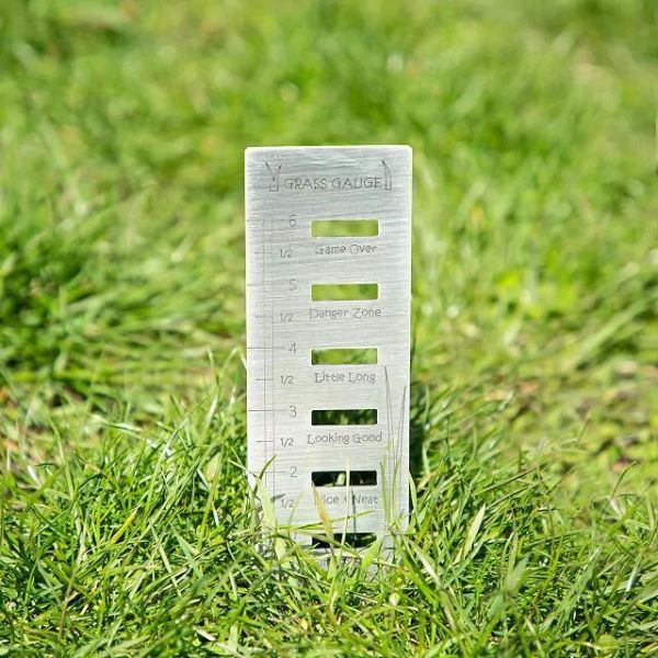 Accurate grass gauge, a practical gardening tool gift for dad.