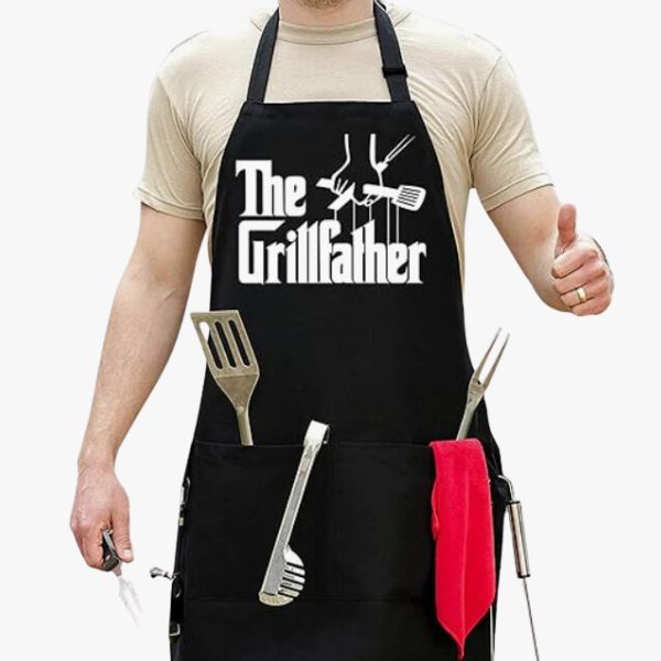 Durable Grilling Apron, a perfect father's day gift for brothers who are grill masters