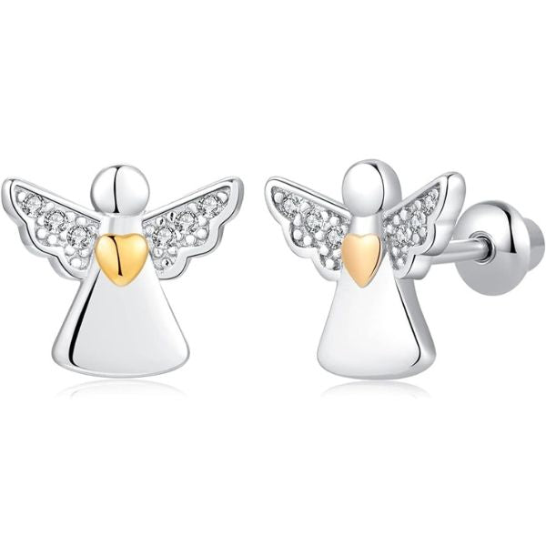 Personalized Keepsakes: Guardian angel earrings, a symbol of celestial protection.