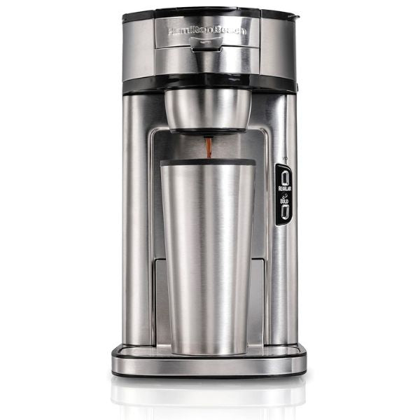 Hamilton Beach Single-Serve Coffee Maker and Brewer, a practical and convenient gift for coffee enthusiasts.