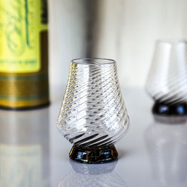 Handblown Whiskey Glass, a sophisticated choice for celebrating your 45th anniversary.