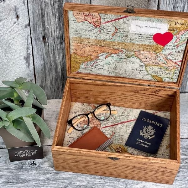 Capture the essence of your love in a Handcrafted Love Letter Keepsake Box, a sentimental Valentine's Day gift for her.