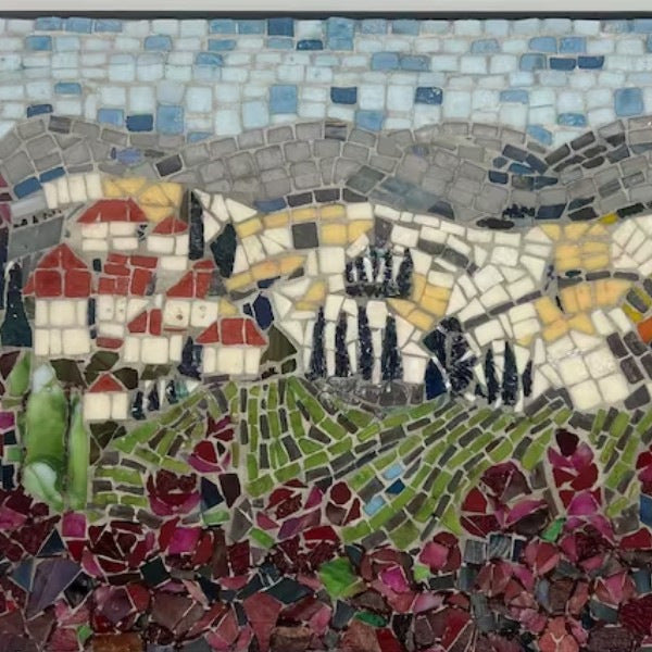A stunning handcrafted mosaic art piece, a thoughtful and unique Diy gift for mom, combining creativity with a personal touch.