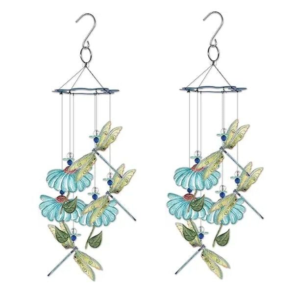 An artistic ensemble of handcrafted wind chimes, a melodious gift idea for mom's birthday.