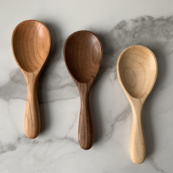 Handcrafted wooden utensils, a personalized DIY gift for mom's kitchen.