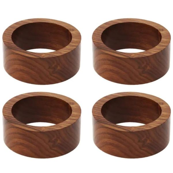 Handmade Wood Napkin Ring Set, a rustic and charming 5 year anniversary gift.