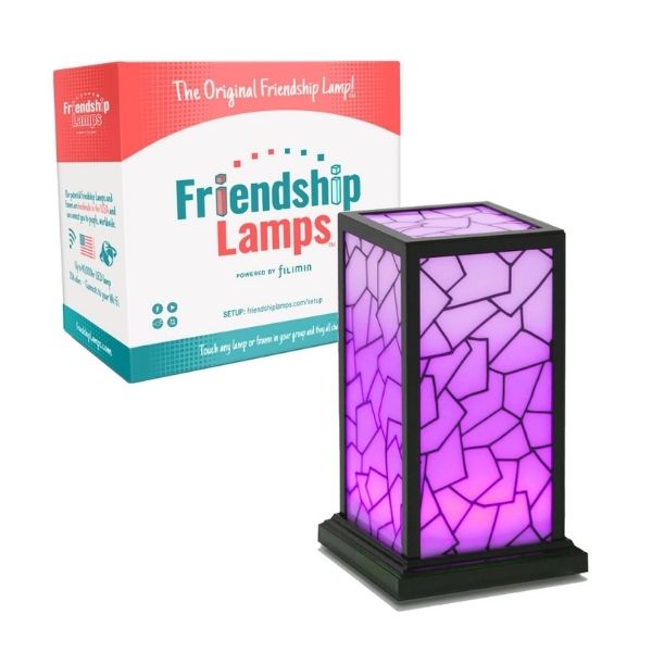 A Wi-Fi-enabled touch lamp that connects long-distance families with a simple touch, crafted in the USA.