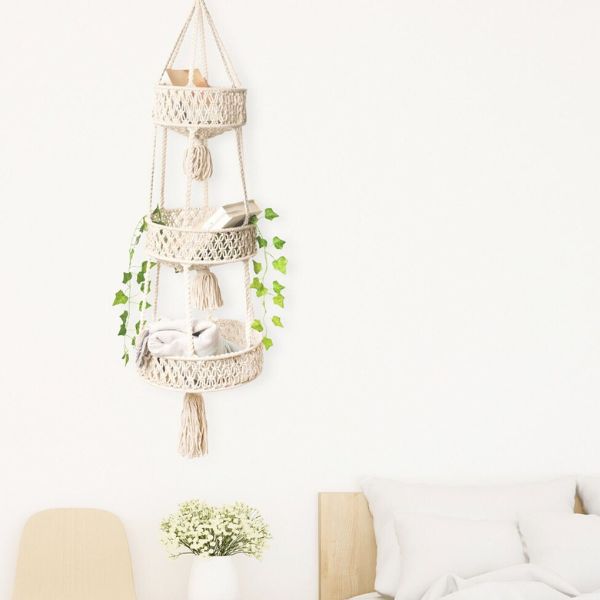 Hanging Macrame Plant Holder, a trendy and bohemian DIY gift for friends who love greenery.