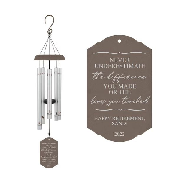 Happy Retirement Wind Chime, a soothing and melodic nurse retirement gift