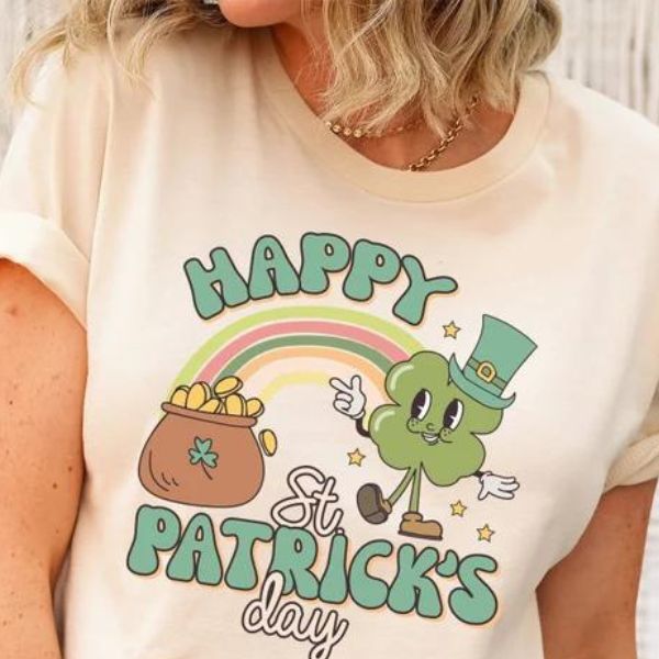 Celebrate in style with the Happy St. Patrick's Day Shirt—a cheerful and vibrant way to express your happiness on this festive day.