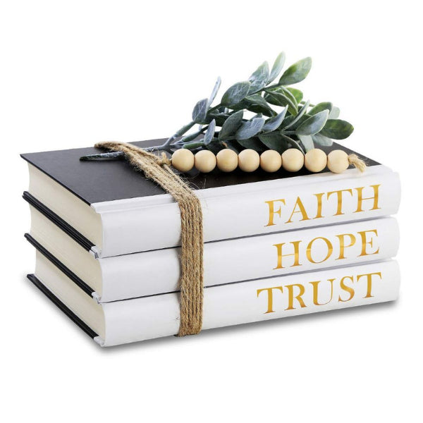 A collection of beautifully designed hardcover decorative books, featuring inspirational stories and verses.