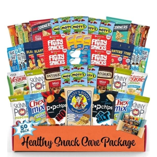 The healthy snack box is a nutritious gift for working moms, offering a variety of tasty treats.