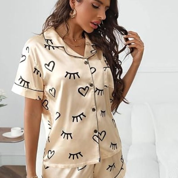Cozy heart pajamas, a trendy choice for valentines gifts for teens.