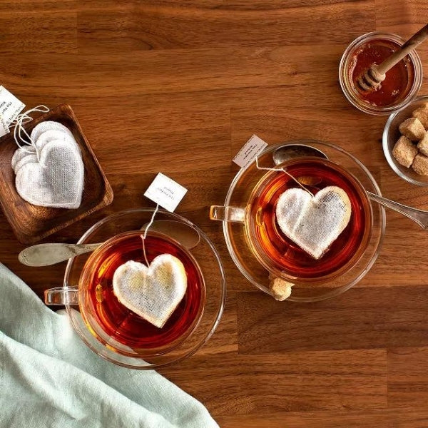Heart-Shaped Tea Bags, a charming and unique gift for tea lovers.