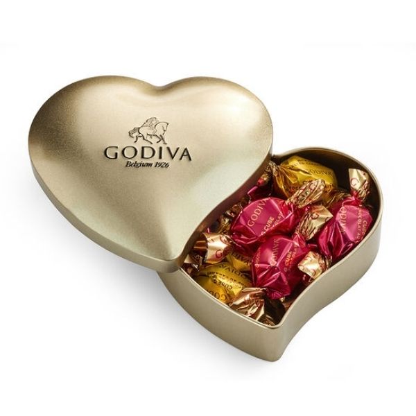 Savor sweetness with the Heart Tin filled with Assorted Individual Wrapped Chocolates, a romantic addition to teacher valentine gifts.