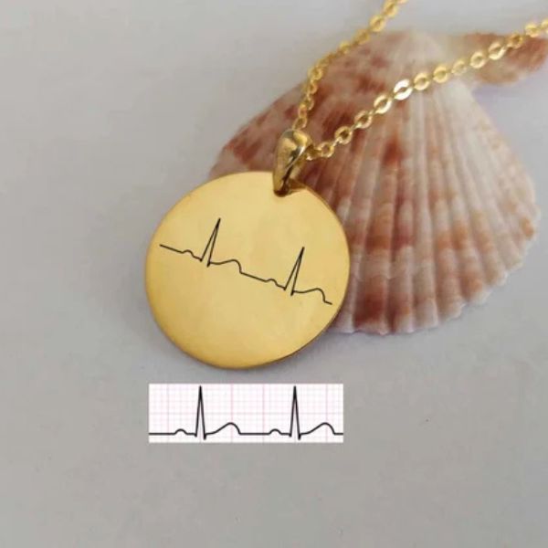 A hidden message Heartbeat Necklace, a stylish and sentimental keepsake.