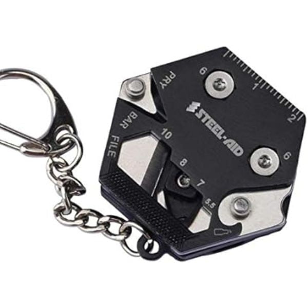Be prepared for anything with the Hexagonal EDC Multi-tool Keyring