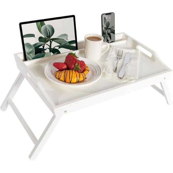 Home Bed Tray with Phone Holder - comfortable home mother's day gifts.