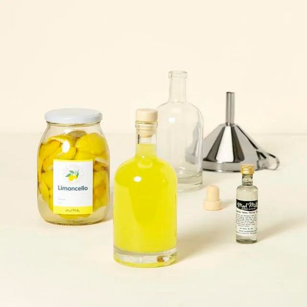 DIY Homemade Limoncello Kit, a creative 4 year anniversary gift for a hands-on couple.