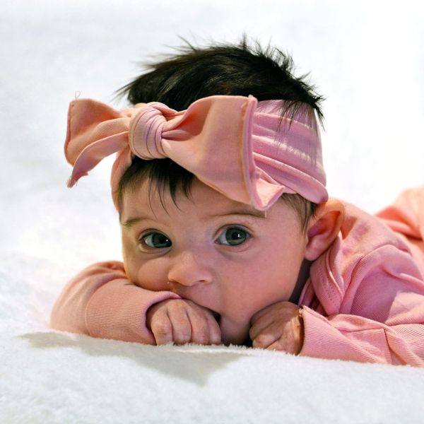 Accessorize your baby girl's look with Honestbaby's Unisex Baby Organic Cotton Headband Multi-Packs Headwrap.