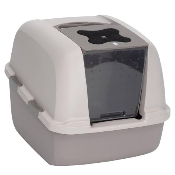 Prioritize privacy and sophistication with the Hooded Cat Litter Pan.