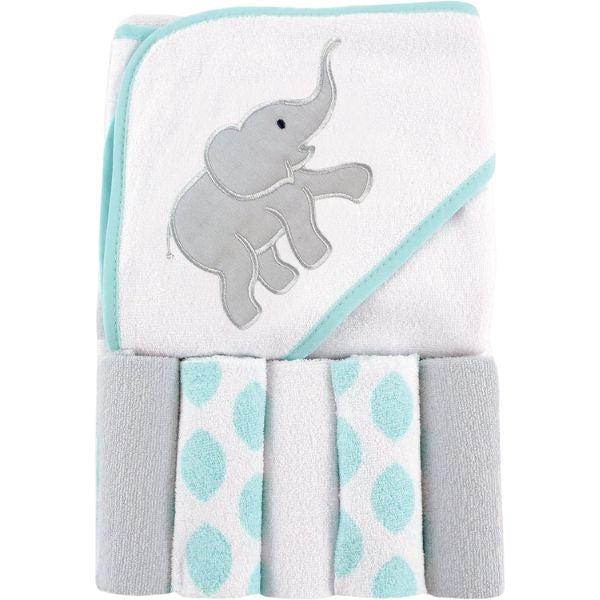 Keep your baby warm and cozy with a hooded towel set, a delightful choice among Christmas gifts for baby.