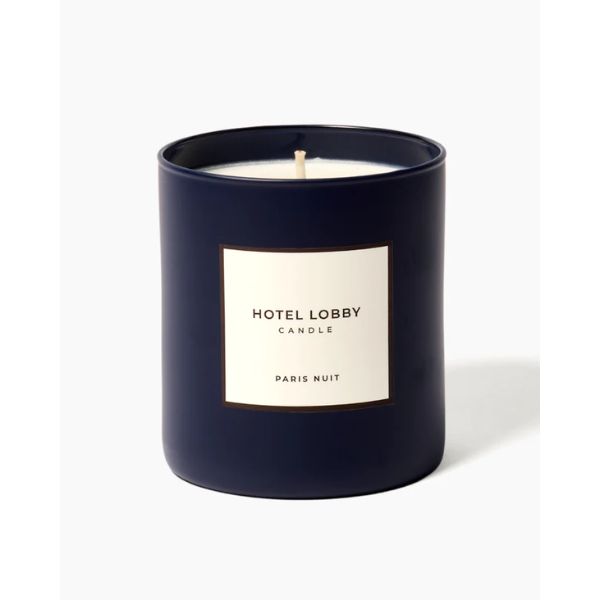 Hotel Lobby Paris Nuit Candle, a romantic Valentine gift for wives, creates an intimate and cozy atmosphere.