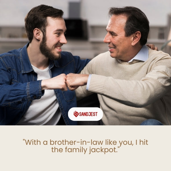 Two men fist-bumping in a heartfelt family moment, expressing brother-in-law bonds with these brother in law quotes.