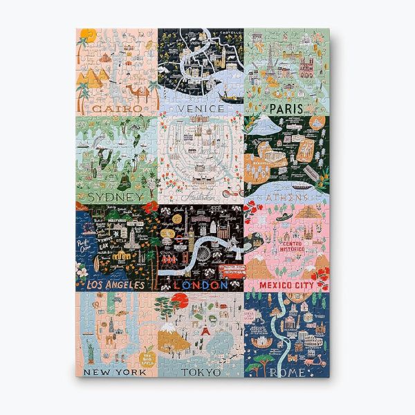 An illustrated jigsaw puzzle is a charming and engaging Christmas gift for couples.