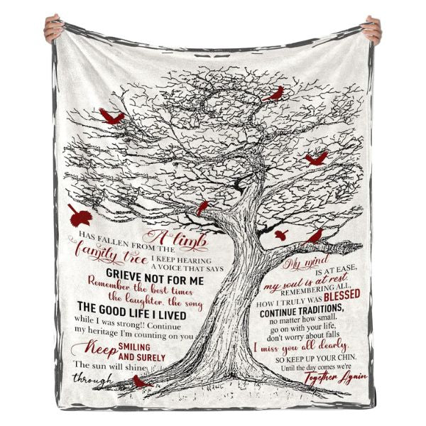 In Loving Memory Blanket, a warm, comforting embrace in memorial gifts