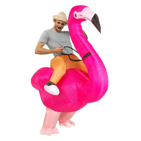 Inflatable Flamingo Costume is a fun and whimsical outfit.