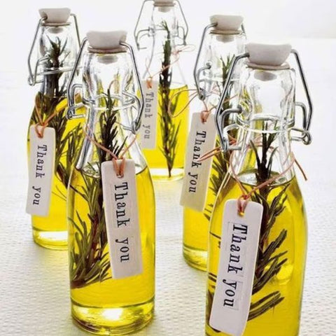 Gourmet olive oil, a sophisticated wedding gift for guests.