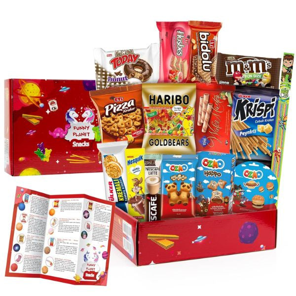 International Snack Sampler, a global delight and unique Valentine's gift for coworkers who love exploring diverse flavors.