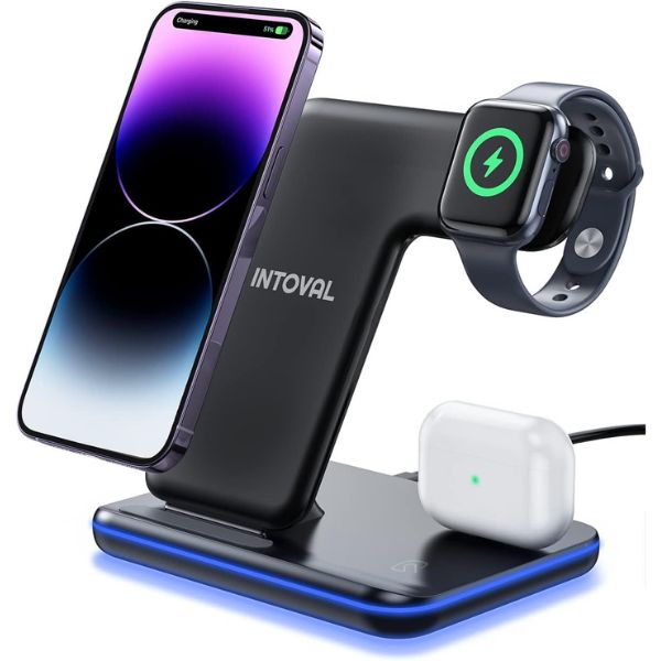Intoval 3 in 1 Wireless Charger christmas gift ideas