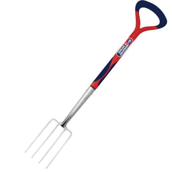 Jackson stainless steel select border fork, a great addition to dad's gardening toolkit.